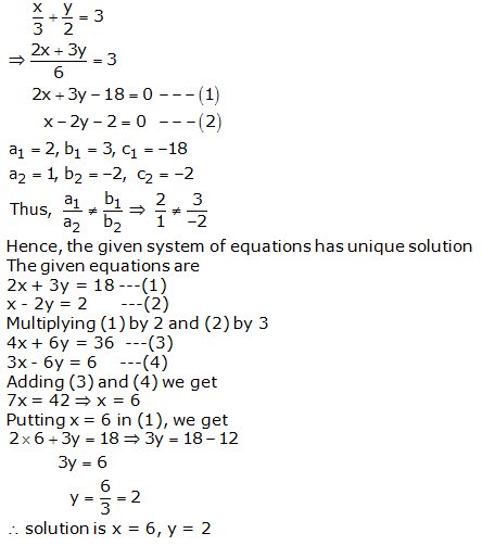RS Aggarwal Solutions for Class 10 Maths Chapter 3–Linear Equations In Two Variables Exercise 3D Question 2