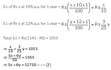 RS Aggarwal Solutions for Class 10 Maths Chapter 3–Linear Equations In Two Variables Exercise 3E Question 36