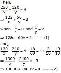 RS Aggarwal Solutions for Class 10 Maths Chapter 3–Linear Equations In Two Variables Exercise 3E Question 39