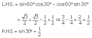 RS Aggarwal Solutions for Class 10 Maths Chapter 11–T Ratios Of Some Particular Angles Question 11