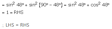 RS Aggarwal Solutions for Class 10 Maths Chapter 12–Trigonometric Ratios Of Some Complemantary Angles Question 2