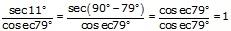 RS Aggarwal Solutions for Class 10 Maths Chapter 12–Trigonometric Ratios Of Some Complemantary Angles Question 1