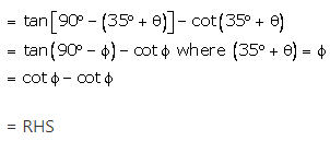RS Aggarwal Solutions for Class 10 Maths Chapter 12–Trigonometric Ratios Of Some Complemantary Angles Question 7