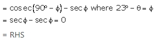RS Aggarwal Solutions for Class 10 Maths Chapter 12–Trigonometric Ratios Of Some Complemantary Angles Question 7
