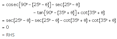 RS Aggarwal Solutions for Class 10 Maths Chapter 12–Trigonometric Ratios Of Some Complemantary Angles Question 7