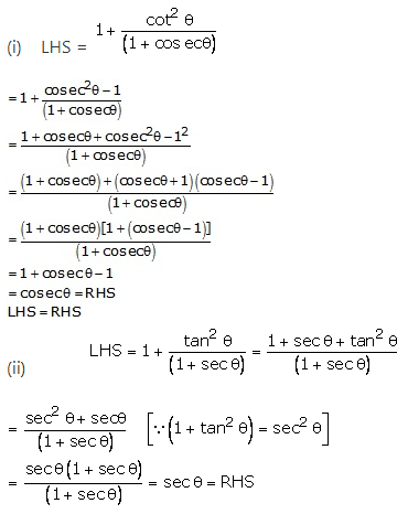 RS Aggarwal Solutions for Class 10 Maths Chapter 13–Trigonometric Identities Ex 8a Question 8