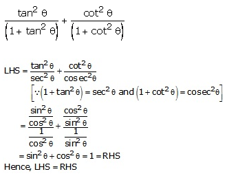 RS Aggarwal Solutions for Class 10 Maths Chapter 13–Trigonometric Identities Ex 8a Question 10