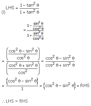 RS Aggarwal Solutions for Class 10 Maths Chapter 13–Trigonometric Identities Ex 8a Question 18