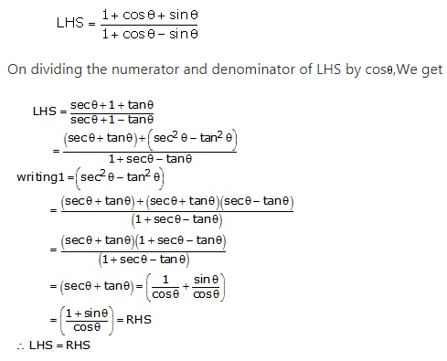RS Aggarwal Solutions for Class 10 Maths Chapter 13–Trigonometric Identities Ex 8a Question 27