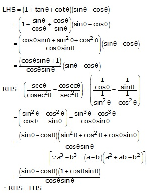 RS Aggarwal Solutions for Class 10 Maths Chapter 13–Trigonometric Identities Ex 8a Question 31