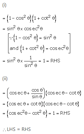 RS Aggarwal Solutions for Class 10 Maths Chapter 13–Trigonometric Identities Ex 8a Question 4