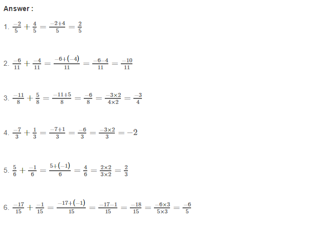 RS Aggarwal Solutions for Class 8 Maths Chapter 1–Rational Numbers Ex 1C Q1