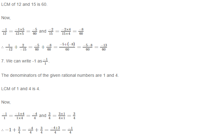 RS Aggarwal Solutions for Class 8 Maths Chapter 1–Rational Numbers Ex 1C Q2