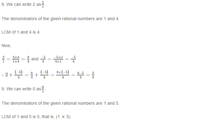 RS Aggarwal Solutions for Class 8 Maths Chapter 1–Rational Numbers Ex 1C Q2