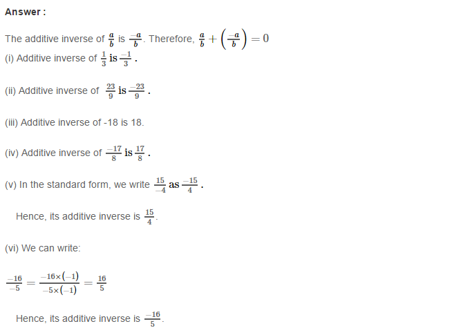 RS Aggarwal Solutions for Class 8 Maths Chapter 1–Rational Numbers Ex 1C Q6