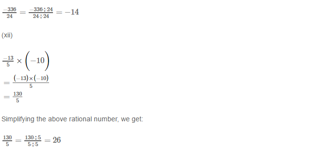 RS Aggarwal Solutions for Class 8 Maths Chapter 1–Rational Numbers Ex 1D Q1