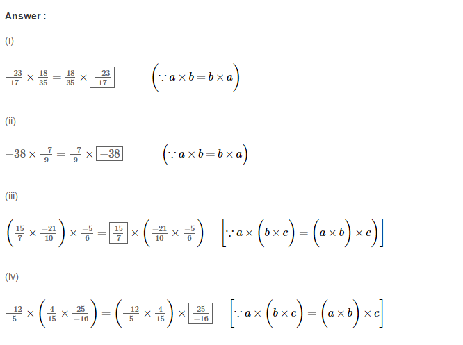 RS Aggarwal Solutions for Class 8 Maths Chapter 1–Rational Numbers Ex 1D Q4