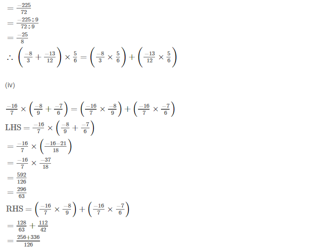 RS Aggarwal Solutions for Class 8 Maths Chapter 1–Rational Numbers Ex 1D Q7