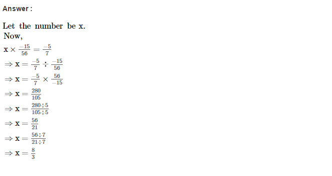 RS Aggarwal Solutions for Class 8 Maths Chapter 1–Rational Numbers Ex 1E Q6