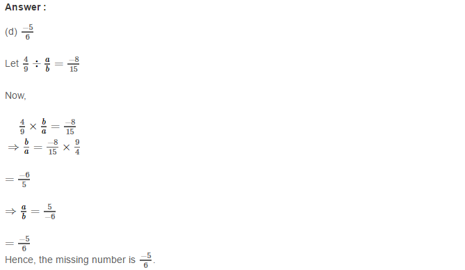 RS Aggarwal Solutions for Class 8 Maths Chapter 1–Rational Numbers Ex 1H Q19