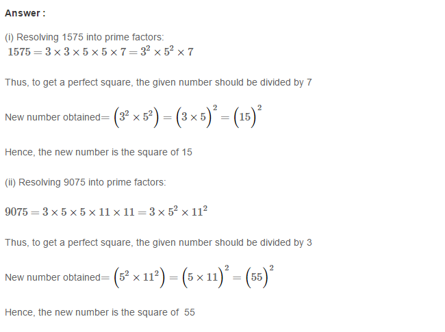 RS Aggarwal Solutions for Class 8 Maths Chapter 3–Squares and Square Roots Exercise 3A Q4