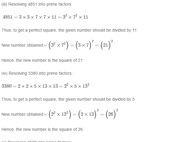 RS Aggarwal Solutions for Class 8 Maths Chapter 3–Squares and Square Roots Exercise 3A Q4