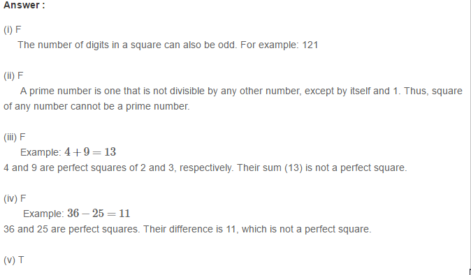 RS Aggarwal Solutions for Class 8 Maths Chapter 3–Squares and Square Roots Exercise 3B Q13
