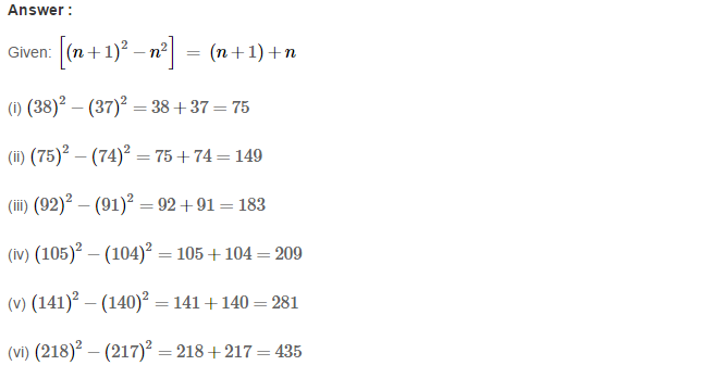 RS Aggarwal Solutions for Class 8 Maths Chapter 3–Squares and Square Roots Exercise 3B Q7