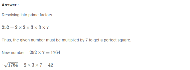 RS Aggarwal Solutions for Class 8 Maths Chapter 3–Squares and Square Roots Exercise 3D Q13