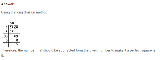 RS Aggarwal Solutions for Class 8 Maths Chapter 3–Squares and Square Roots Exercise 3E Q13