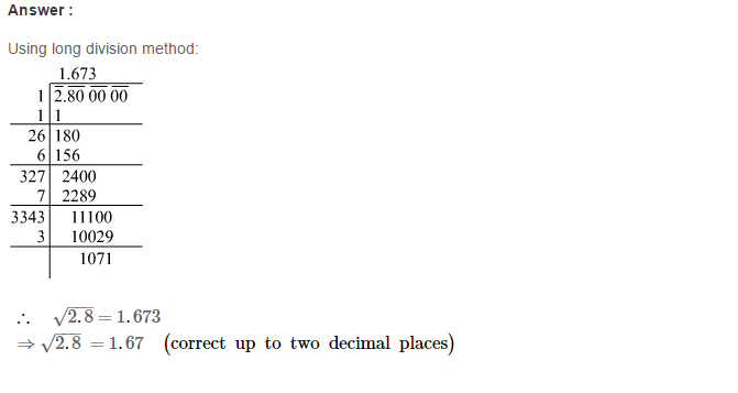 RS Aggarwal Solutions for Class 8 Maths Chapter 3–Squares and Square Roots Exercise 3F Q10