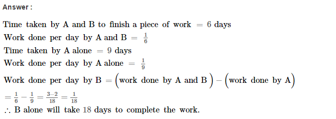 RS Aggarwal Solutions for Class 8 Maths Chapter 13–Time and Work Ex 13A Q3