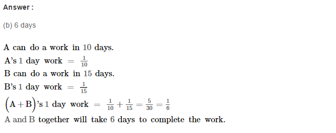 RS Aggarwal Solutions for Class 8 Maths Chapter 13–Time and Work Ex 13B Q1