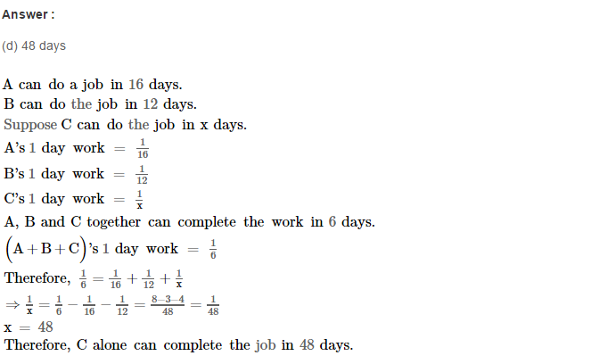 RS Aggarwal Solutions for Class 8 Maths Chapter 13–Time and Work Ex 13B Q3