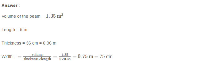RS Aggarwal Solutions for Class 8 Maths Chapter 20–Volume and Surface Area of Solids Ex 20A Q17