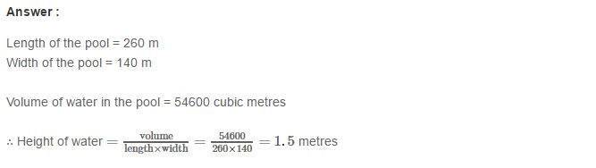 RS Aggarwal Solutions for Class 8 Maths Chapter 20–Volume and Surface Area of Solids Ex 20A Q19