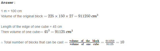 RS Aggarwal Solutions for Class 8 Maths Chapter 20–Volume and Surface Area of Solids Ex 20A Q28
