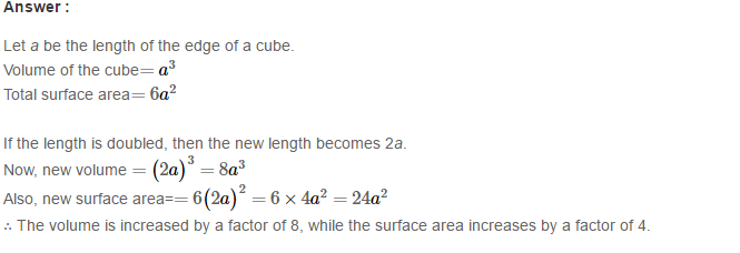 RS Aggarwal Solutions for Class 8 Maths Chapter 20–Volume and Surface Area of Solids Ex 20A Q29