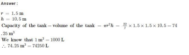 RS Aggarwal Solutions for Class 8 Maths Chapter 20–Volume and Surface Area of Solids Ex 20B Q2