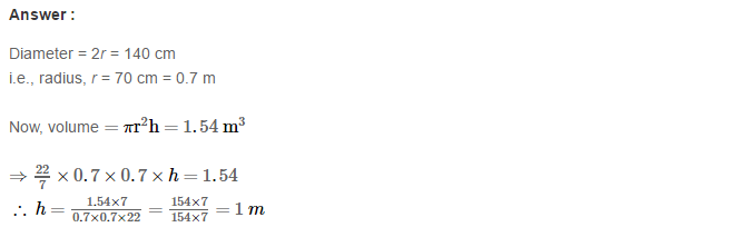 RS Aggarwal Solutions for Class 8 Maths Chapter 20–Volume and Surface Area of Solids Ex 20B Q4