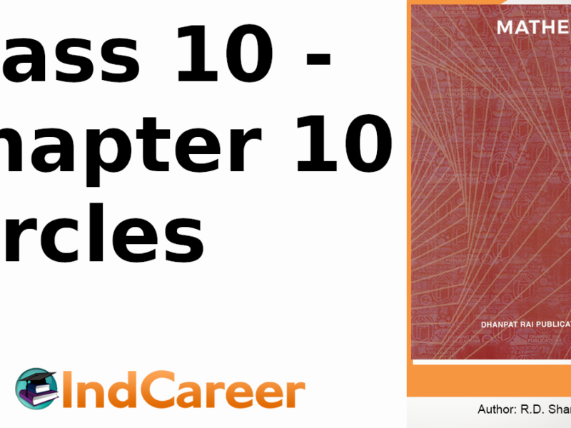 RD Sharma Solutions for Class 10 Maths Chapter 10–Circles