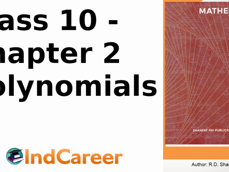 RD Sharma Solutions for Class 10 Maths Chapter 2–Polynomials