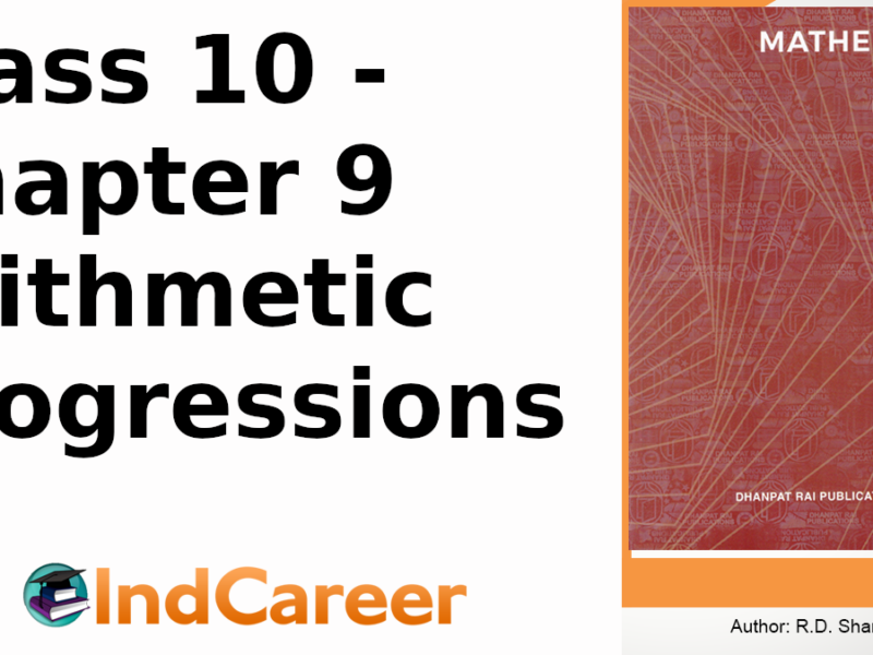 RD Sharma Solutions for Class 10 Maths Chapter 9–Arithmetic Progressions