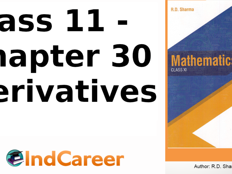 RD Sharma Solutions for Class 11 Maths Chapter 30–Derivatives