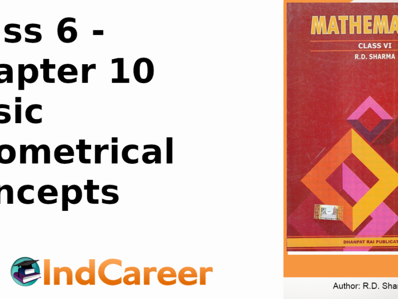 RD Sharma Solutions for Class 6 Maths Chapter 10–Basic Geometrical Concepts