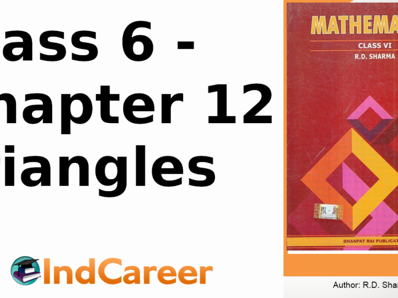 RD Sharma Solutions for Class 6 Maths Chapter 12–Triangles