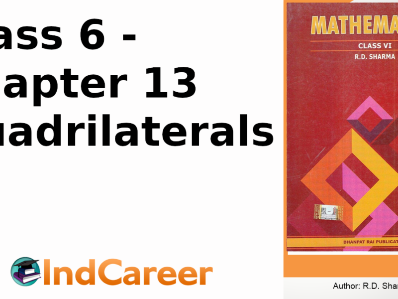 RD Sharma Solutions for Class 6 Maths Chapter 13–Quadrilaterals