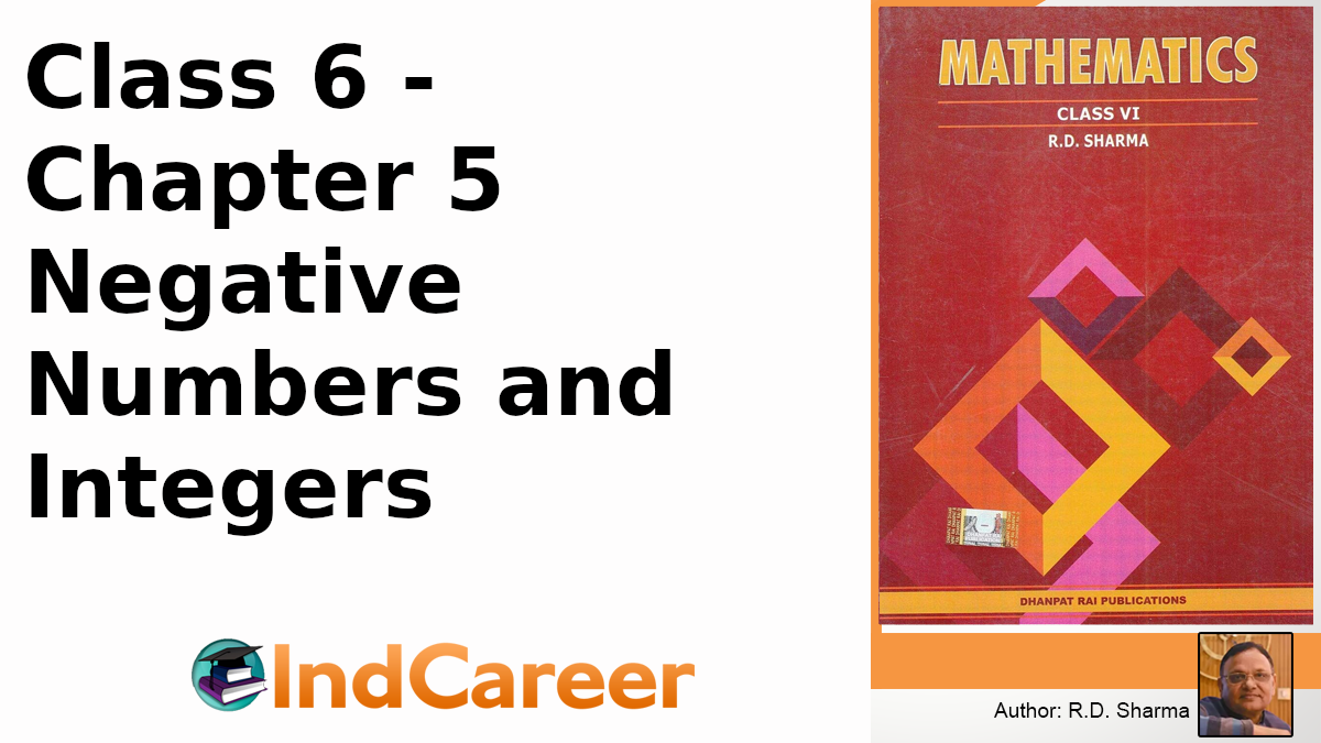 RD Sharma Solutions for Class 6 Maths Chapter 5–Negative Numbers and Integers
