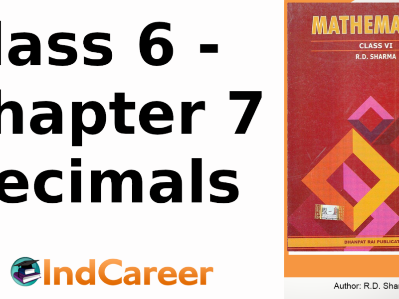 RD Sharma Solutions for Class 6 Maths Chapter 7–Decimals