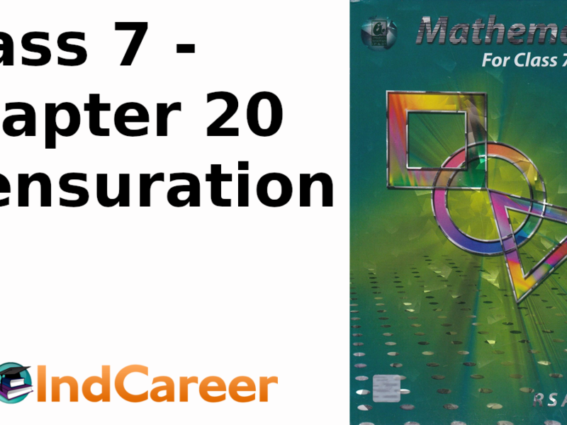 RS Aggarwal Solutions for Class 7 Maths Chapter 20–Mensuration